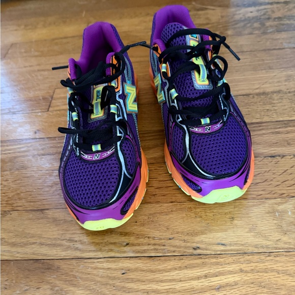 New Balance Purple and Orange Sneakers - Picture 3 of 6